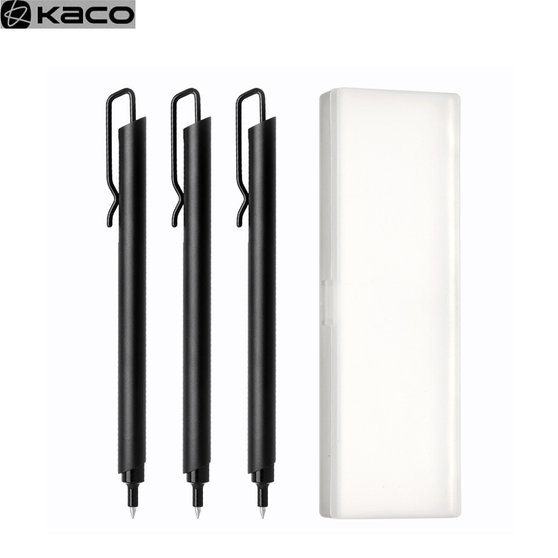 Kaco 금속 사인펜 젤 펜용 리필 포함 0.5MM 검 - Office Stationery Supply Business 리뷰 및 가격