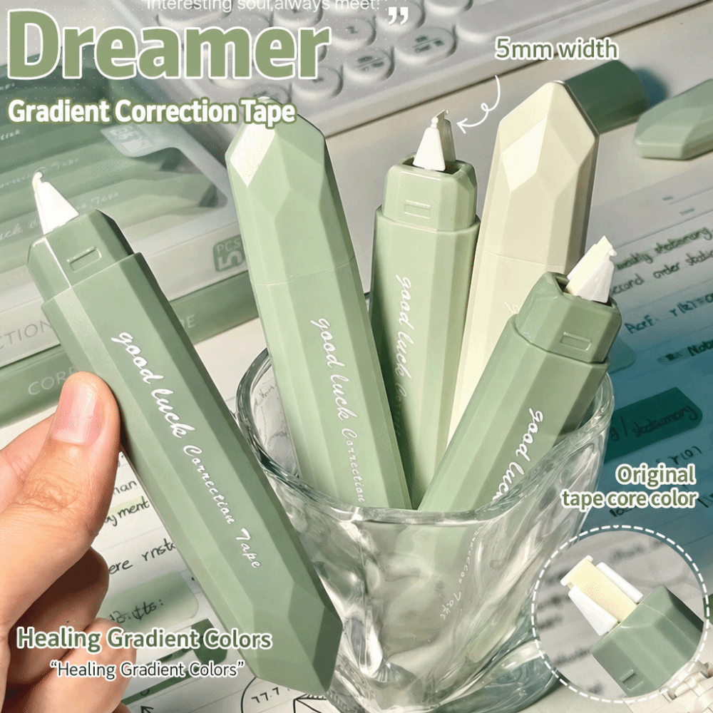 정품 색상 보정 테이프 5개 세트, 펜 모양으로 제작되 - Correction Tape Roller 리뷰 및 가격