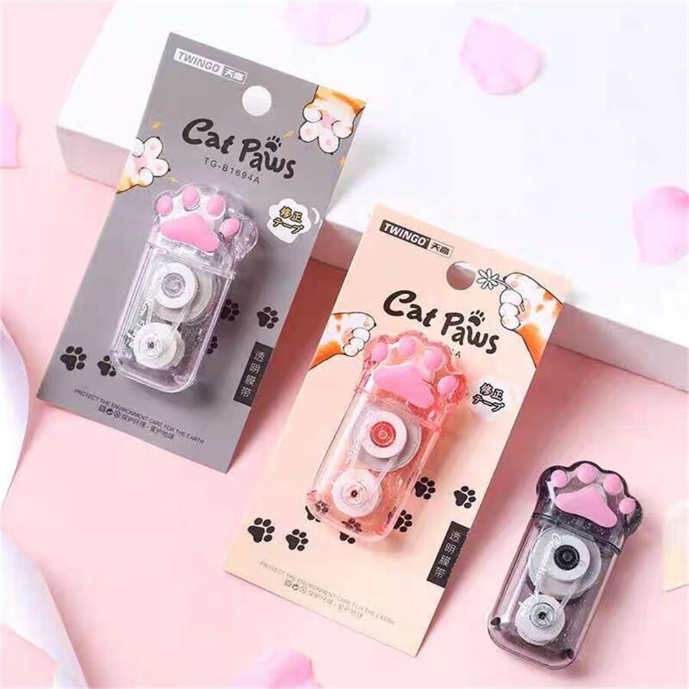 만화 고양이 클로 교정 테이프, 빠른 세척 및 사용하기 - Correction Tape Roller 리뷰 및 가격